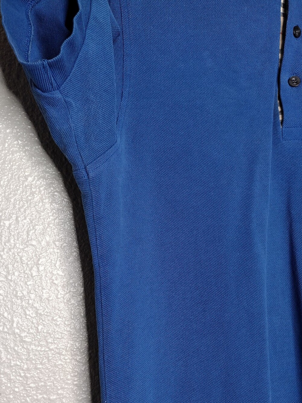 Burberry Blue Slim Fit Short Sleeve Polo Shirt Sz M - Picture 7 of 16
